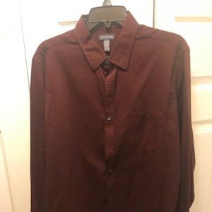 Van Huesen Burgundy leisure shirt L